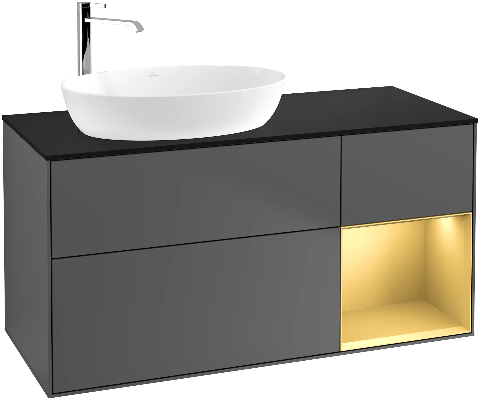 Villeroy & Boch Finion Waschbeckenunterschrank F93 1200x603x501mm anthrazit