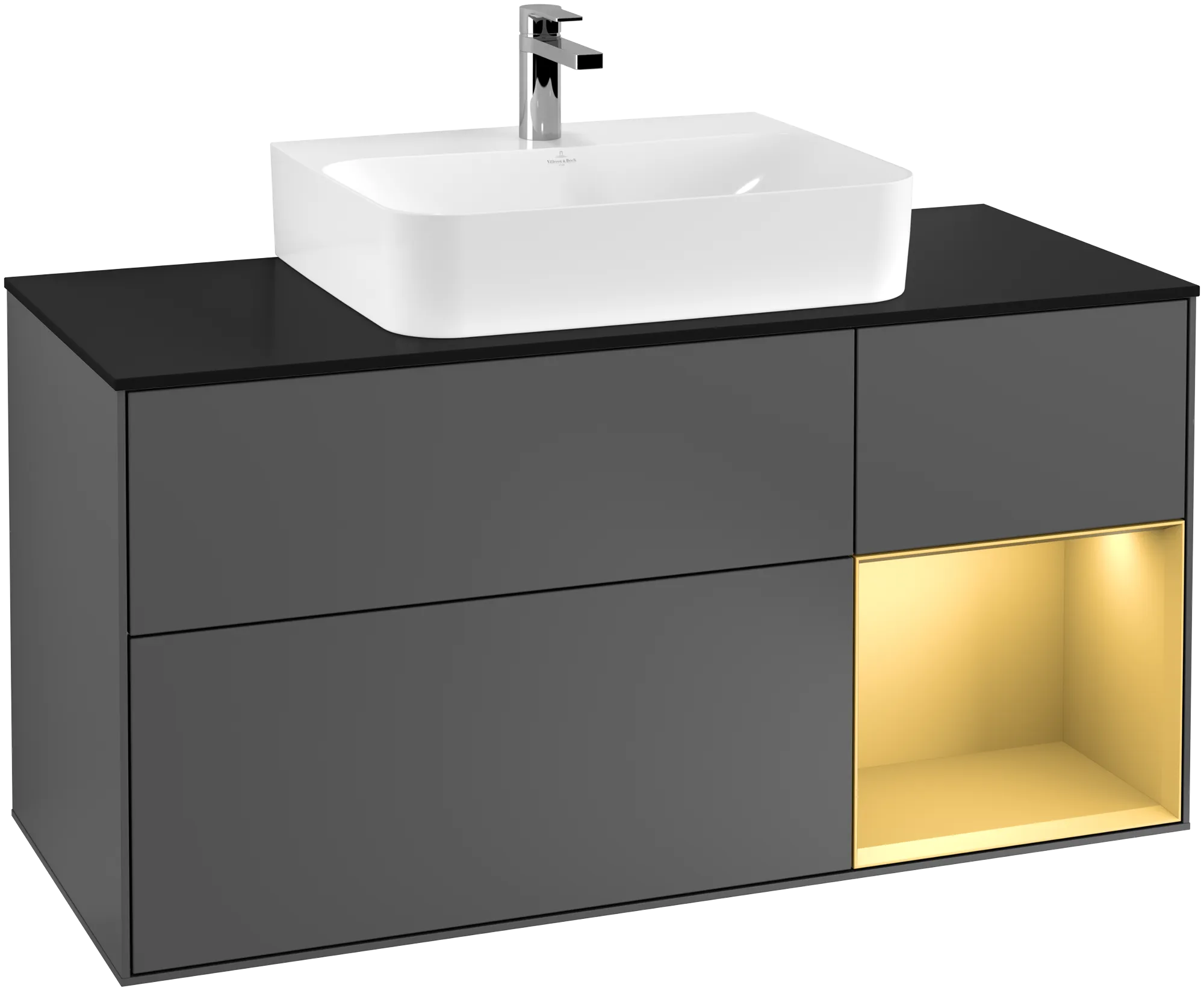 Villeroy & Boch Finion Waschbeckenunterschrank G17 1200x603x501mm Anthrazit matt