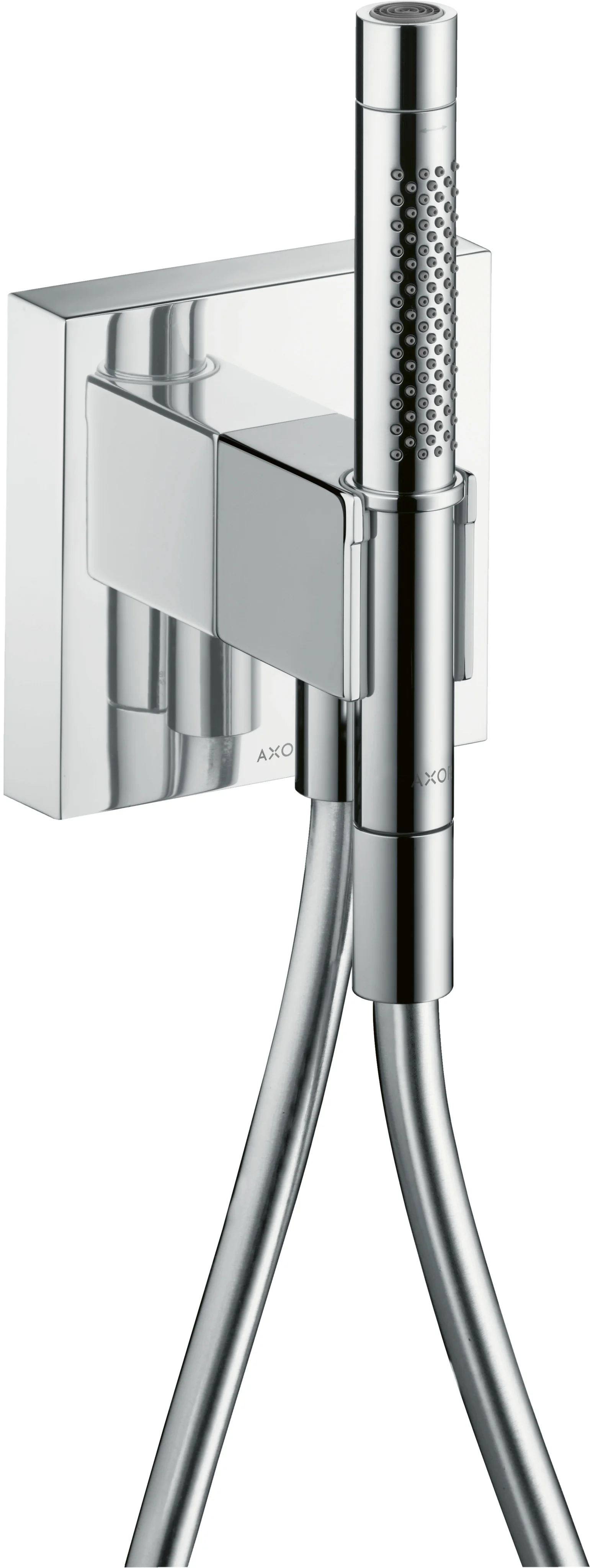Hansgrohe AXOR Starck Portereinheit mit Stabhandbrause, Chrom, Brausekopf 68 x 24 mm, Schlauchlänge 1.250 mm
