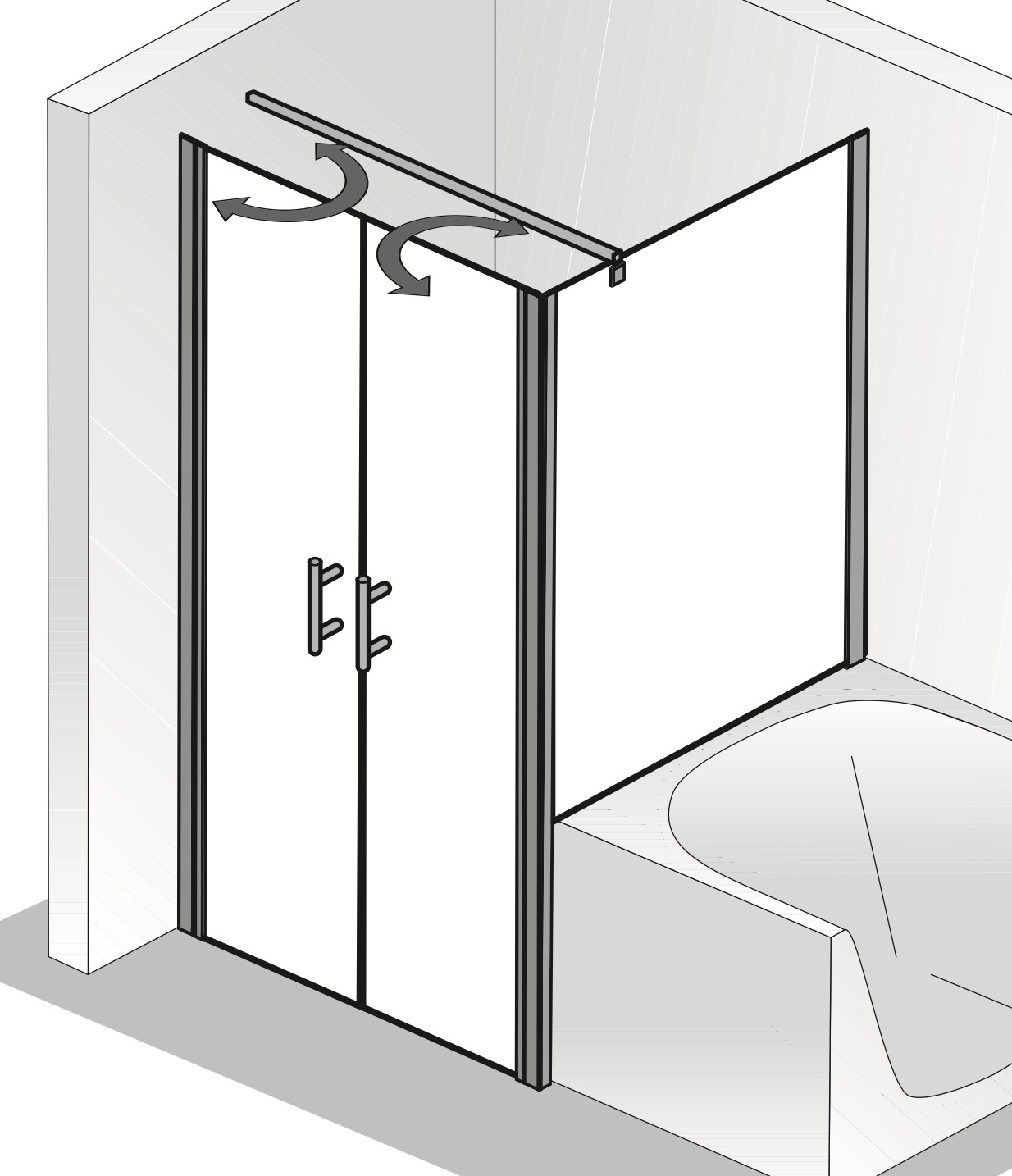 HSK gerahmte verkürzte Seitenwand für Pendeltür „Favorit Nova“ Glas Klar hell, Profile Chromoptik (Alu Hochglanz poliert), für 800 mm, H: 1700 mm HSK gerahmte verkürzte Seitenwand für Pendeltür „Favorit Nova“ Glas Klar hell, Profile Chromoptik (Alu Hochglanz poliert), für 800 mm, H: 1700 mm