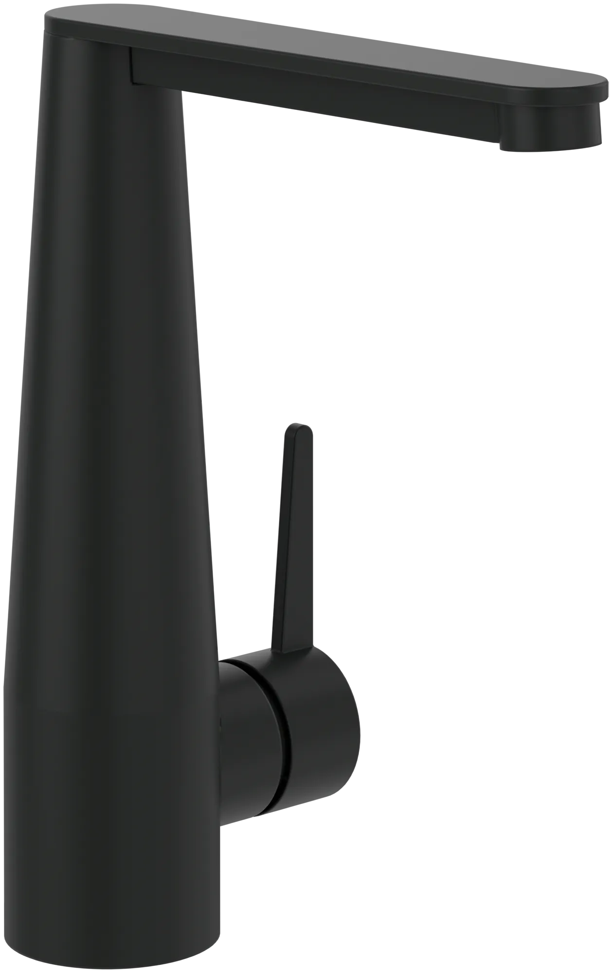 Einhand-Waschtischarmatur „Conum“ 17,4 cm Ausladung 138 mm in Matt Black Einhand-Waschtischarmatur „Conum“ 17,4 cm Ausladung 138 mm in Matt Black