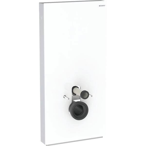 Monolith Sanitärmodul für Wand-WC, 101 cm, Frontverkleidung aus Glas: Glas weiß, Aluminium Monolith Sanitärmodul für Wand-WC, 101 cm, Frontverkleidung aus Glas: Glas weiß, Aluminium