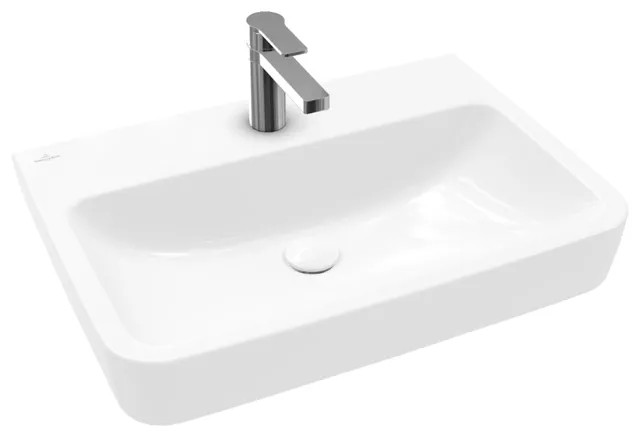 Villeroy & Boch Wandwaschtisch „O.novo“ 650 × 460 × 175 mm, für Becken mittig, mit Hahnlochbohrung, Hahnlochposition mittig in Weiß Alpin Villeroy & Boch Wandwaschtisch „O.novo“ 650 × 460 × 175 mm, für Becken mittig, mit Hahnlochbohrung, Hahnlochposition mittig in Weiß Alpin