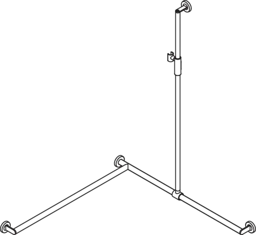 HEWI Haltegriff Ausführung links „System 900“ in Schwarz tiefmatt / Schwarz matt, Befestigung verdeckt HEWI Haltegriff Ausführung links „System 900“ in Schwarz tiefmatt / Schwarz matt, Befestigung verdeckt