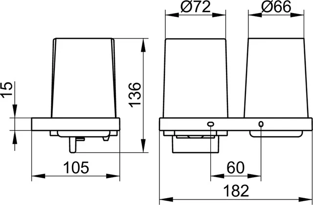 Edition 11 11153019000 Doppelhalter Kristallglas und Lotionspender verchromt