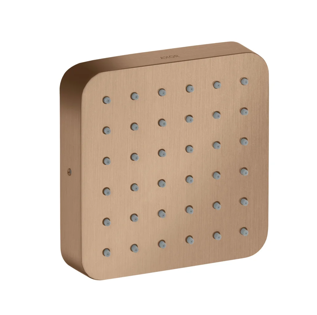 Hansgrohe AXOR Citterio E Brausemodul Unterputz softsquare Brushed Red Gold 120x120mm Rain Strahl verstellbar