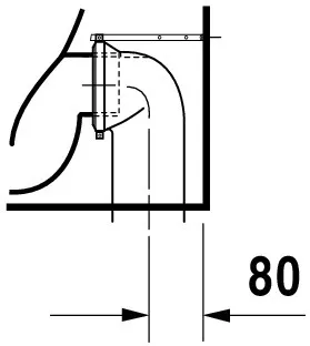 Stand-Tiefspül-WC „Starck 3“ 36 × 43 × 56 cm