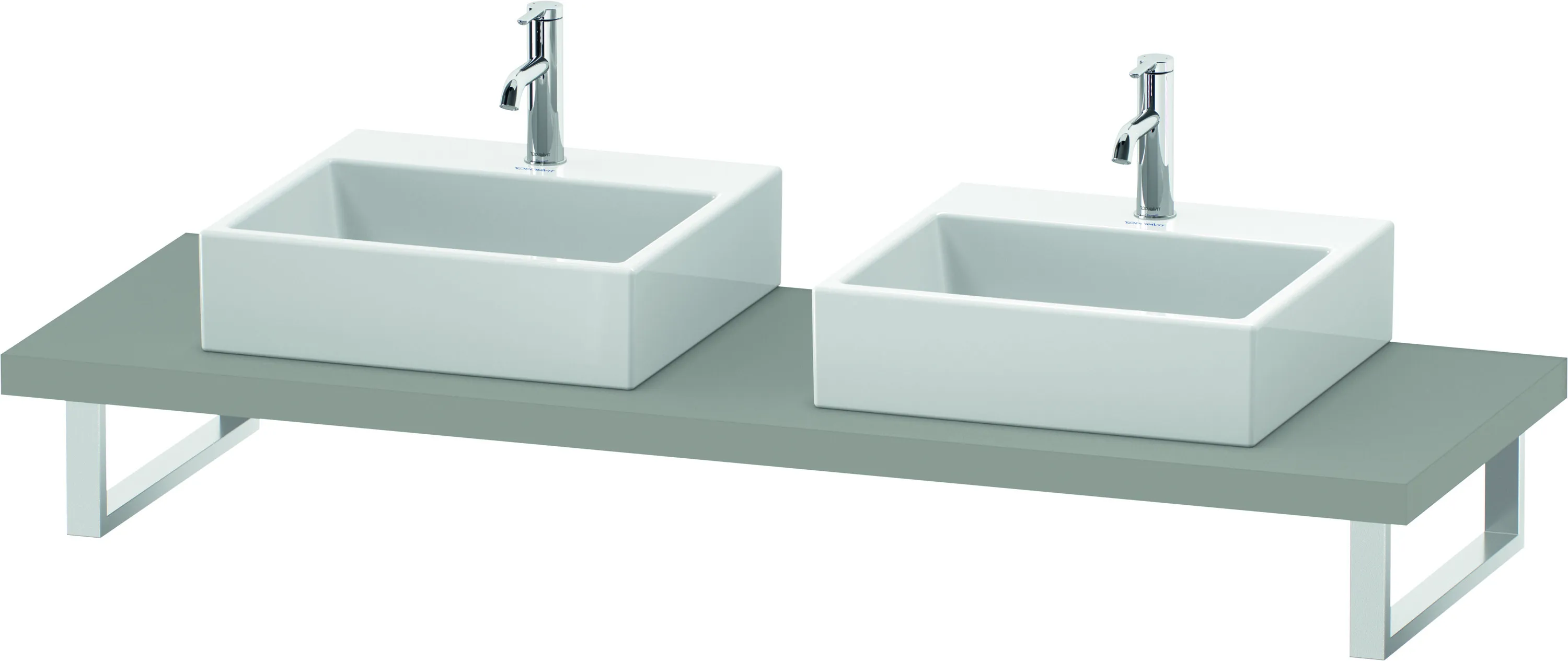 Duravit Konsole „L-Cube“ in Betongrau Matt Duravit Konsole „L-Cube“ in Betongrau Matt