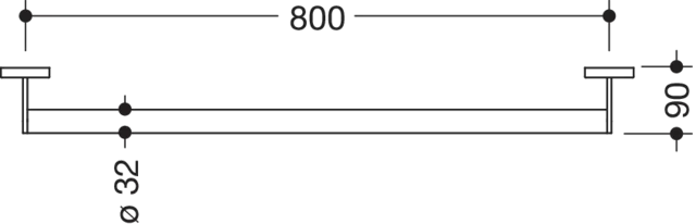HEWI Haltegriff „System 900“ in Schwarz tiefmatt, Befestigung verdeckt HEWI Haltegriff „System 900“ in Schwarz tiefmatt, Befestigung verdeckt
