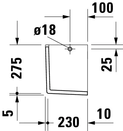 Halbsäule Starck 3 für 030050,075045,030160,030155, weiß