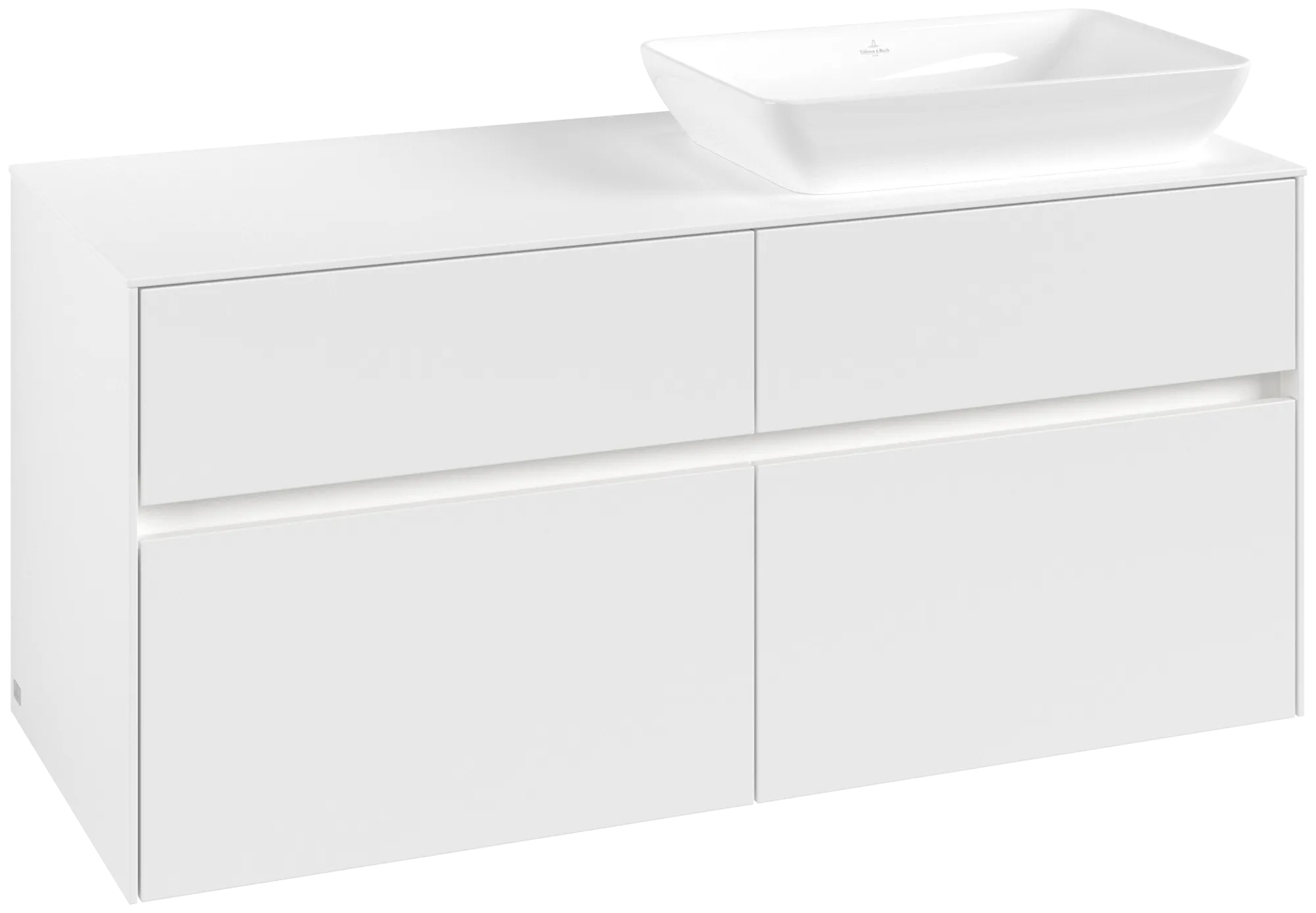 Villeroy & Boch Collaro Waschbeckenunterschrank C114B0, 1200x548x500mm, White Matt