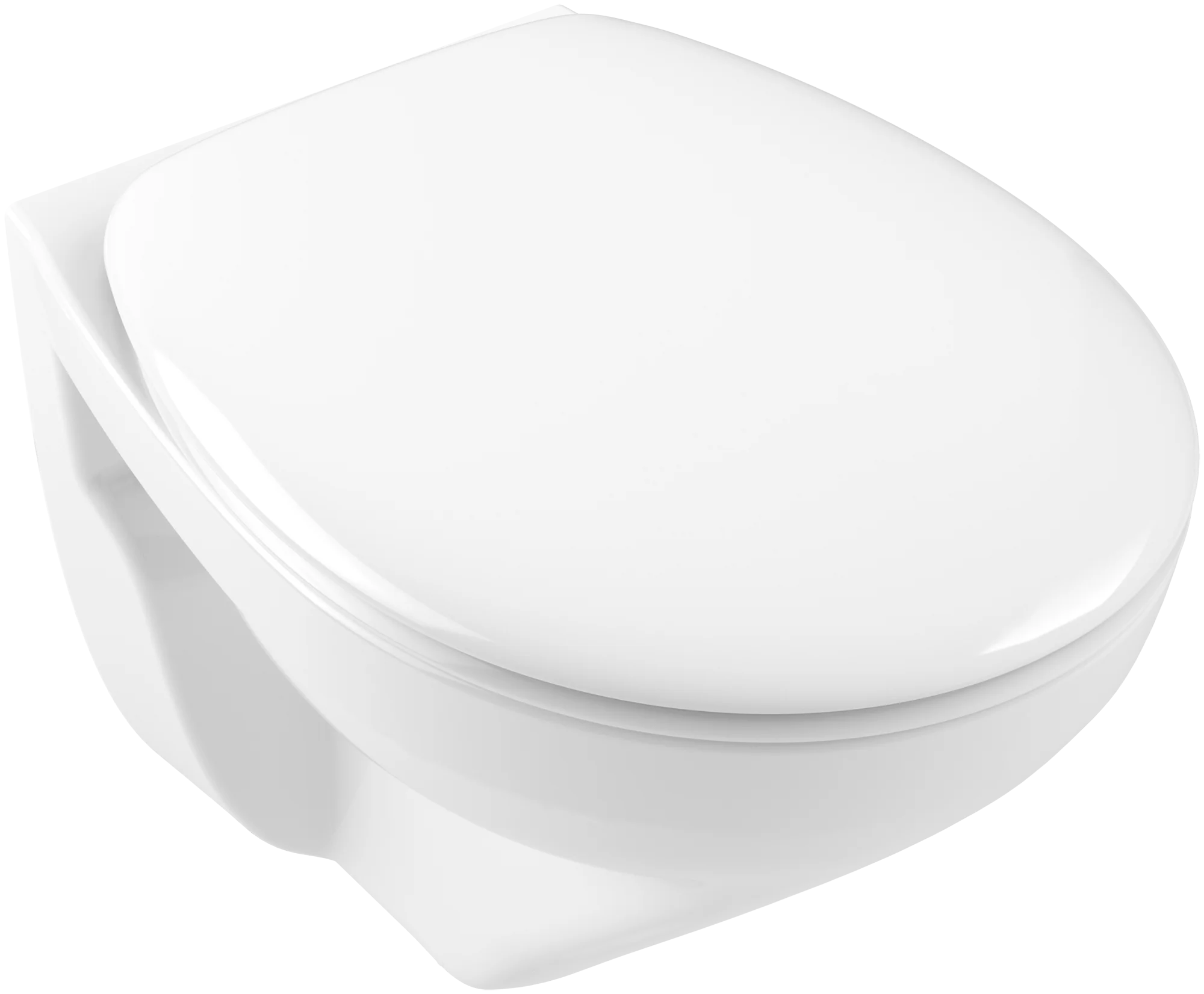 Villeroy & Boch O.novo Tiefspül-WC Compact spülrandlos 7667R0, oval, wandhängend, Weiß Alpin