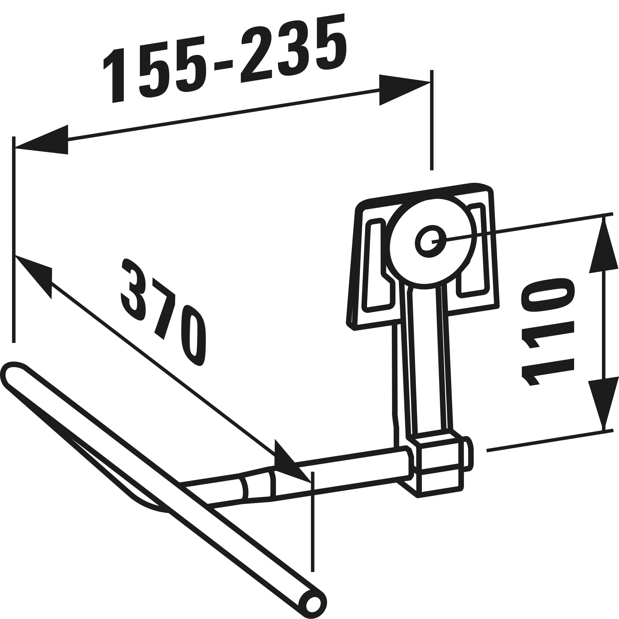 Laufen Handtuchhalter „LANI“ in Aluminium, schwarz matt Laufen Handtuchhalter „LANI“ in Aluminium, schwarz matt