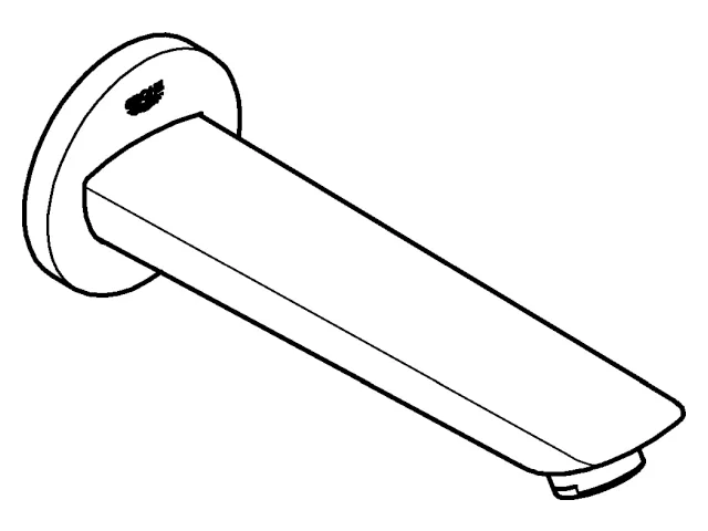 Wanneneinlauf Bau Cosmopolitan 13255_1, Wandmontage Ausladung 171mm, Außengewinde 1/2″, chrom Wanneneinlauf Bau Cosmopolitan 13255_1, Wandmontage Ausladung 171mm, Außengewinde 1/2″, chrom