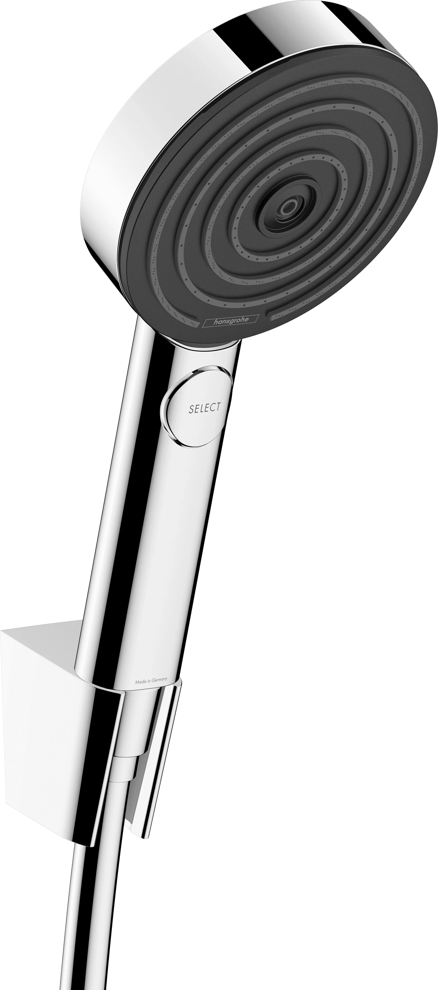 Hansgrohe Pulsify Select S Brausehalterset 105 mm, 3 Strahlarten, Chrom, Brauseschlauch 160 cm