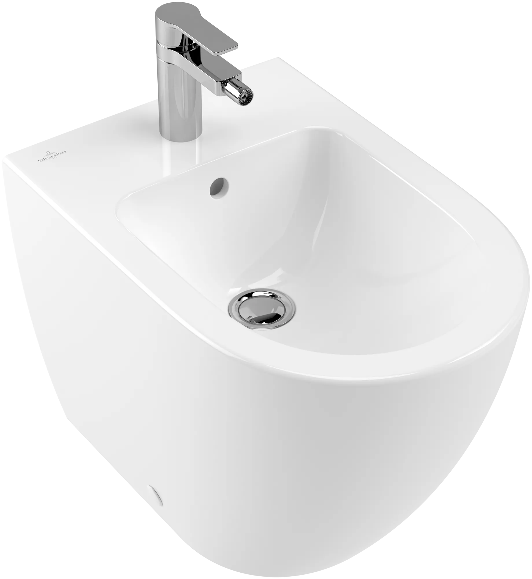 Villeroy & Boch Stand-Bidet „Subway 2.0“, Befestigung verdeckt, mit Hahnlochbohrung 37,5 × 56 × 40 cm