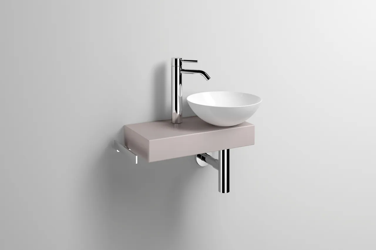 Alape Waschplatz „PN-Serie“ 320 × 597 mm in Oyster Matt, rechts Alape Waschplatz „PN-Serie“ 320 × 597 mm in Oyster Matt, rechts