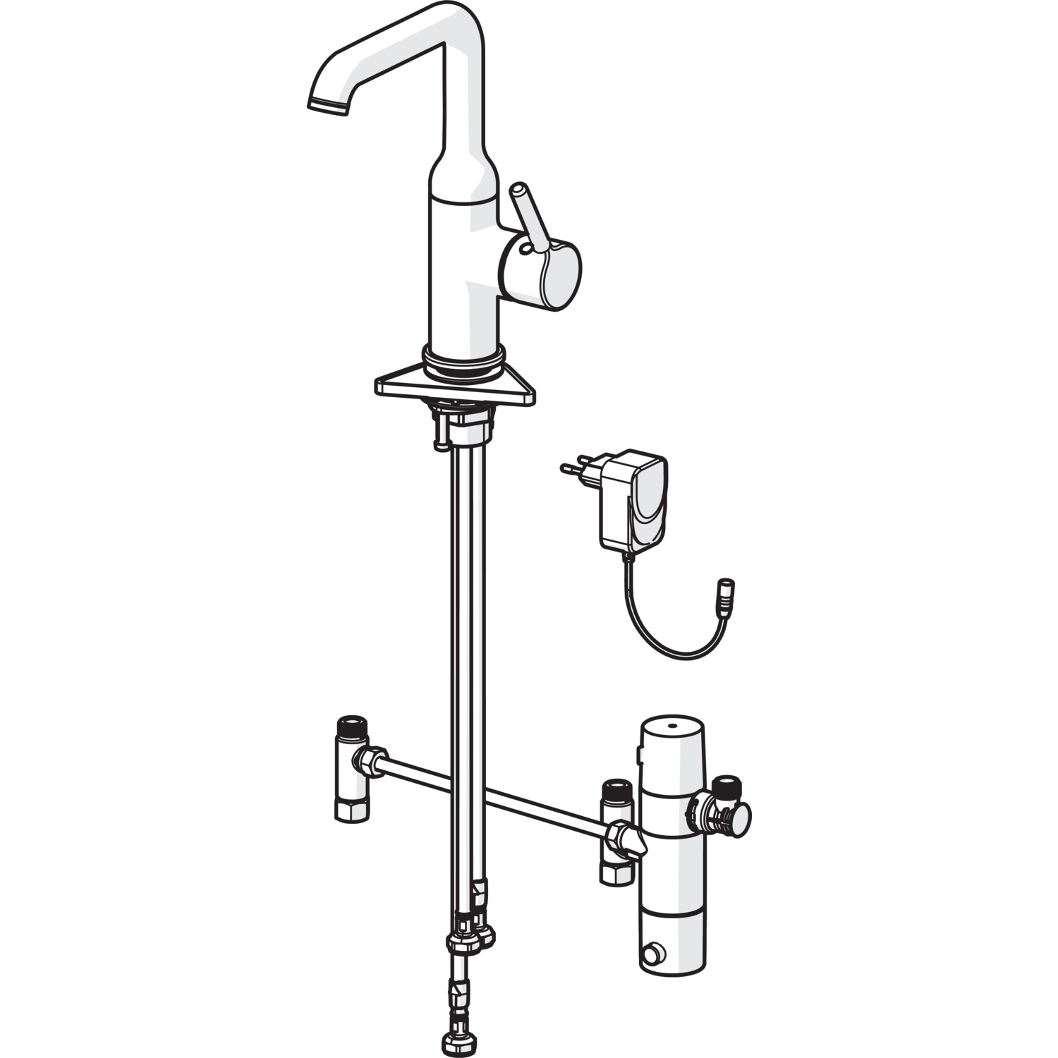 Waschtischarmatur „Vantis Style“ Ausladung 147 mm in Chrom Waschtischarmatur „Vantis Style“ Ausladung 147 mm in Chrom