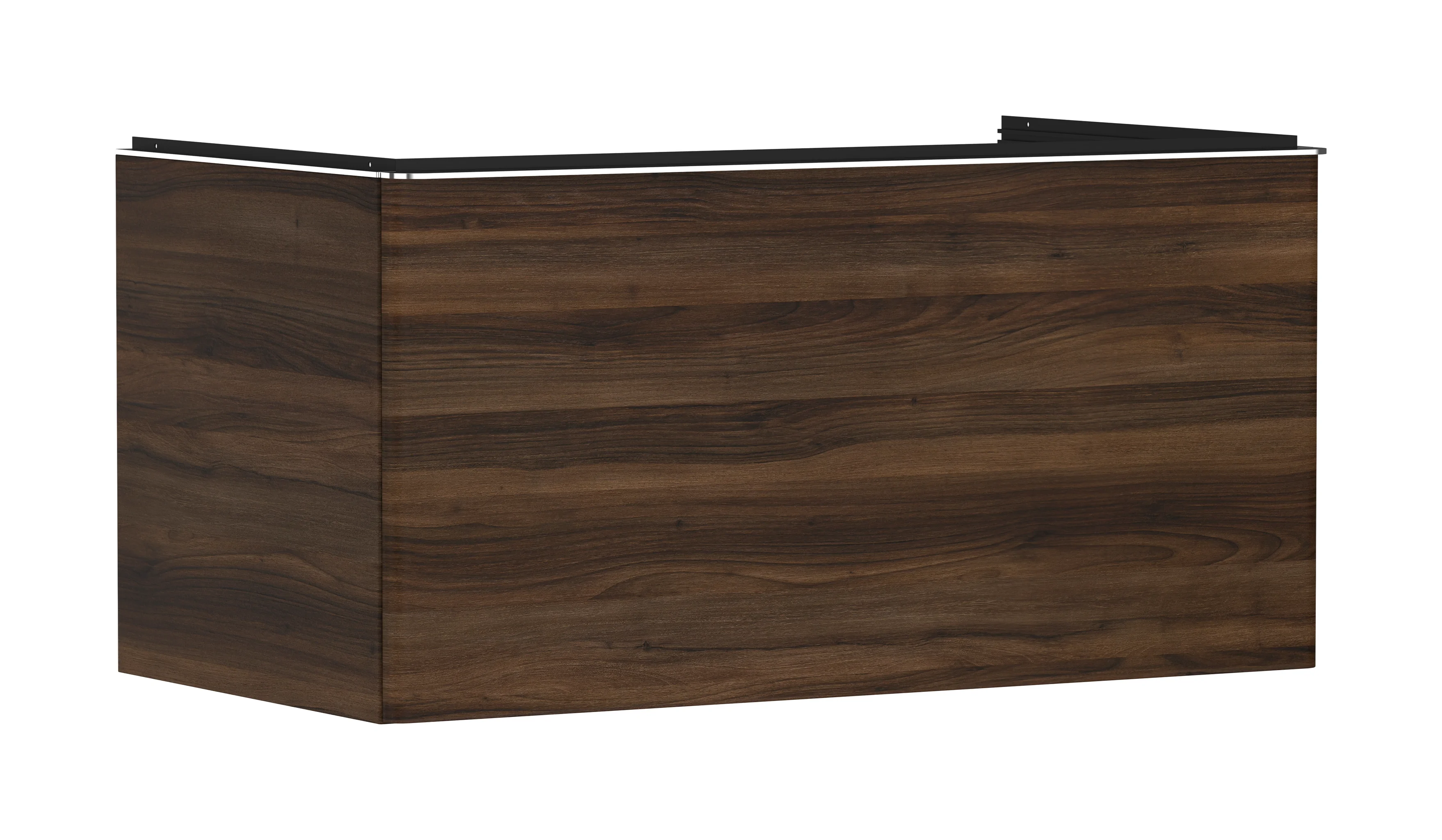 Hansgrohe Xelu Q Waschtischunterschrank Nussbaum Dunkel, 980x540 mm, 1 Schubkasten, verchromte Griffe, SoftClose, Wandmontage Hansgrohe Xelu Q Waschtischunterschrank Nussbaum Dunkel, 980x540 mm, 1 Schubkasten, verchromte Griffe, SoftClose, Wandmontage