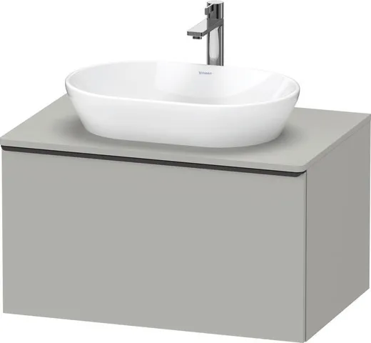 Duravit Waschtischunterschrank wandhängend „D-Neo“ 80 × 45,9 × 55 cm in Betongrau Matt