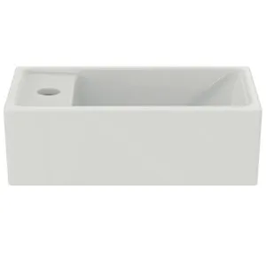 Ideal Standard Handwaschbecken i.life S, 1 Hahnloch links, ohne Überlauf, weiß, 370x210x120 mm Ideal Standard Handwaschbecken i.life S, 1 Hahnloch links, ohne Überlauf, weiß, 370x210x120 mm