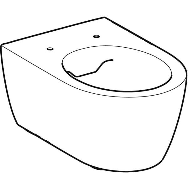 Wand-Tiefspül-WC „iCon“ 360 × 330 × 530 mm in weiß alpin, Befestigung verdeckt Wand-Tiefspül-WC „iCon“ 360 × 330 × 530 mm in weiß alpin, Befestigung verdeckt