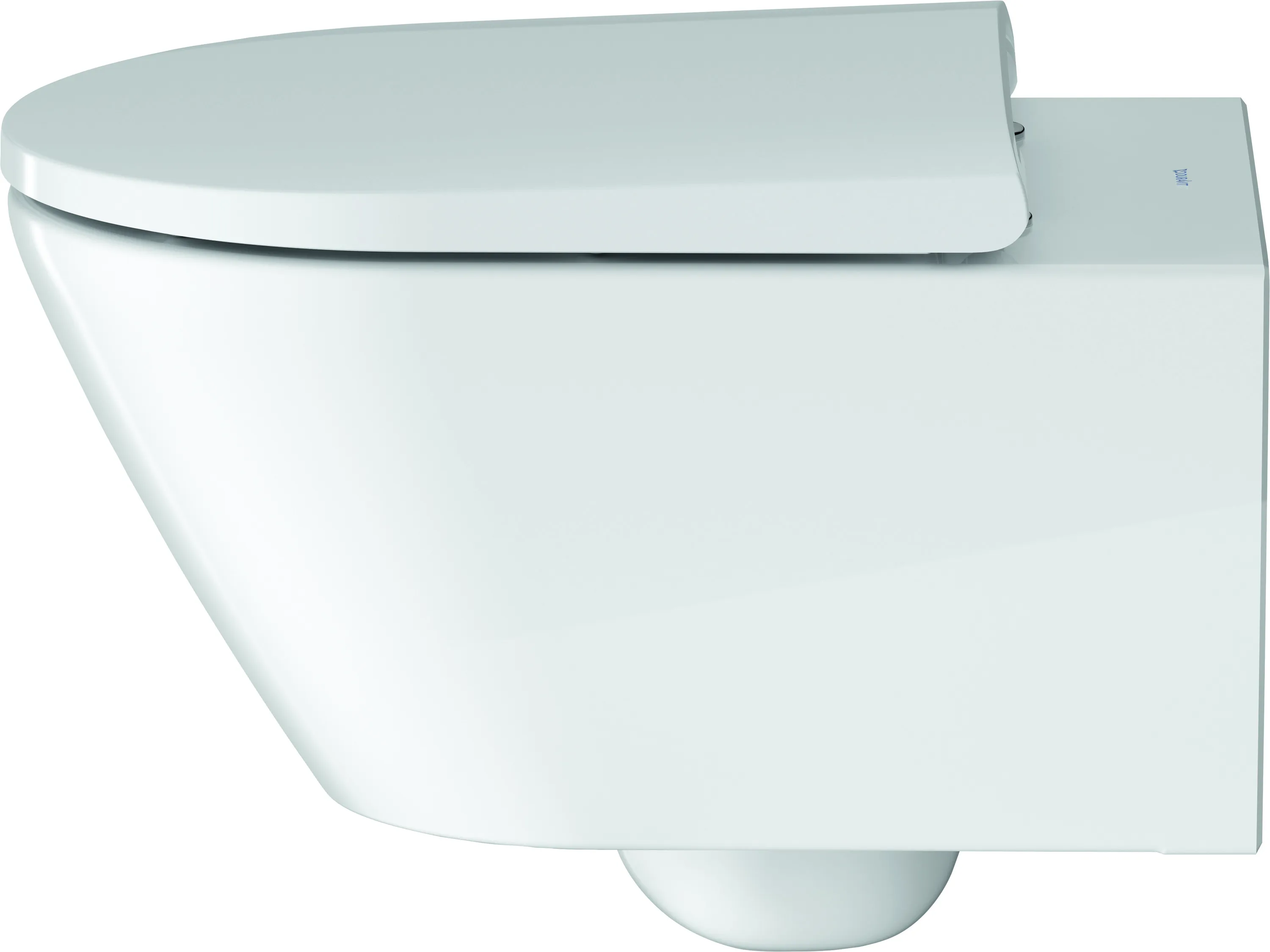 Duravit Wand-Tiefspül-WC inkl. WC-Sitz „D-Neo“ 37 × 54 × 40 cm, Befestigung verdeckt, mit Spülrand