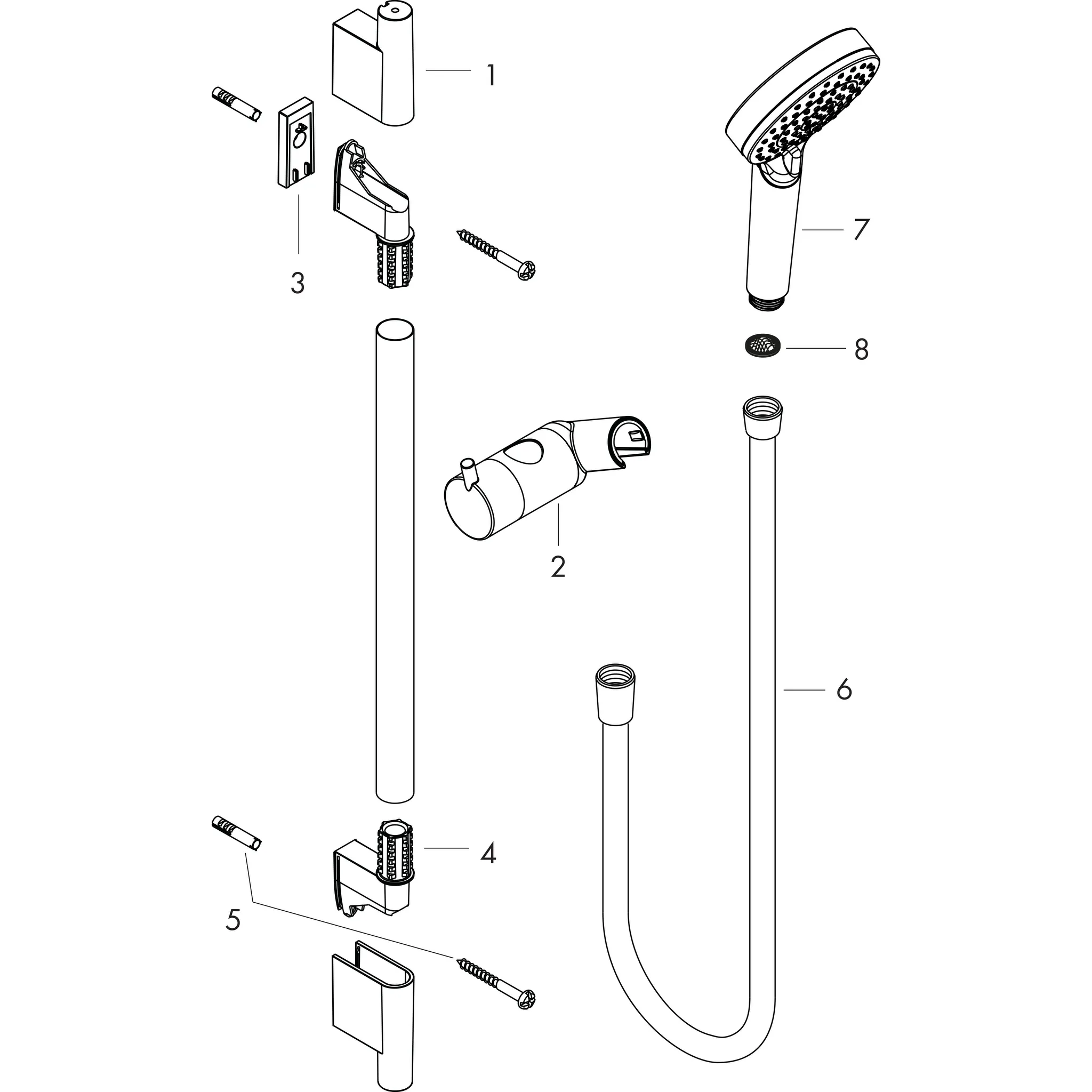 Hansgrohe Vernis Blend Brauseset Vario EcoSmart, 100 mm, mattschwarz, 718 mm Brausestange, Rain & IntenseRain Strahlarten Hansgrohe Vernis Blend Brauseset Vario EcoSmart, 100 mm, mattschwarz, 718 mm Brausestange, Rain & IntenseRain Strahlarten
