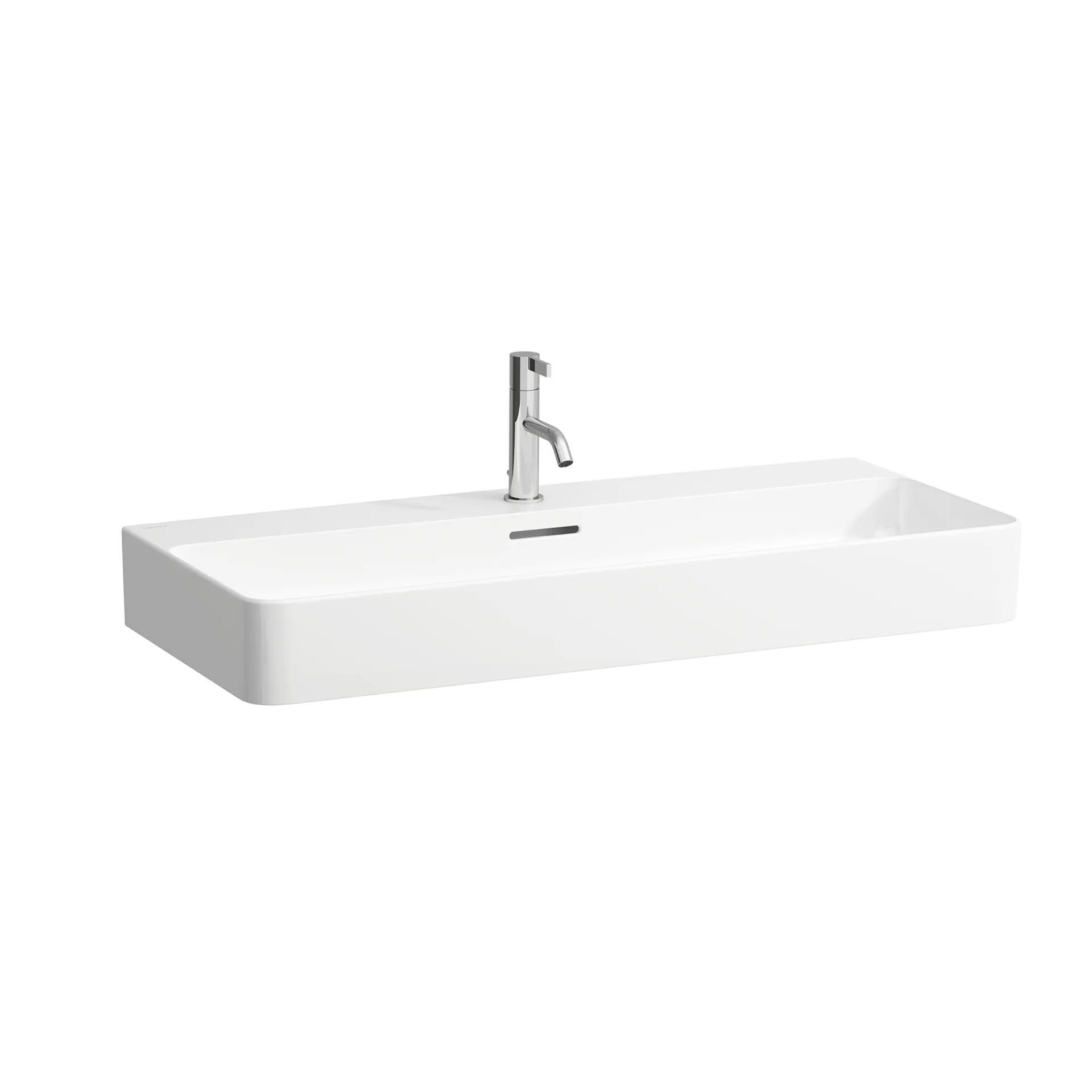 Waschtisch VAL 420x950x155 1 Hahnloch mit Überlauf weiß
