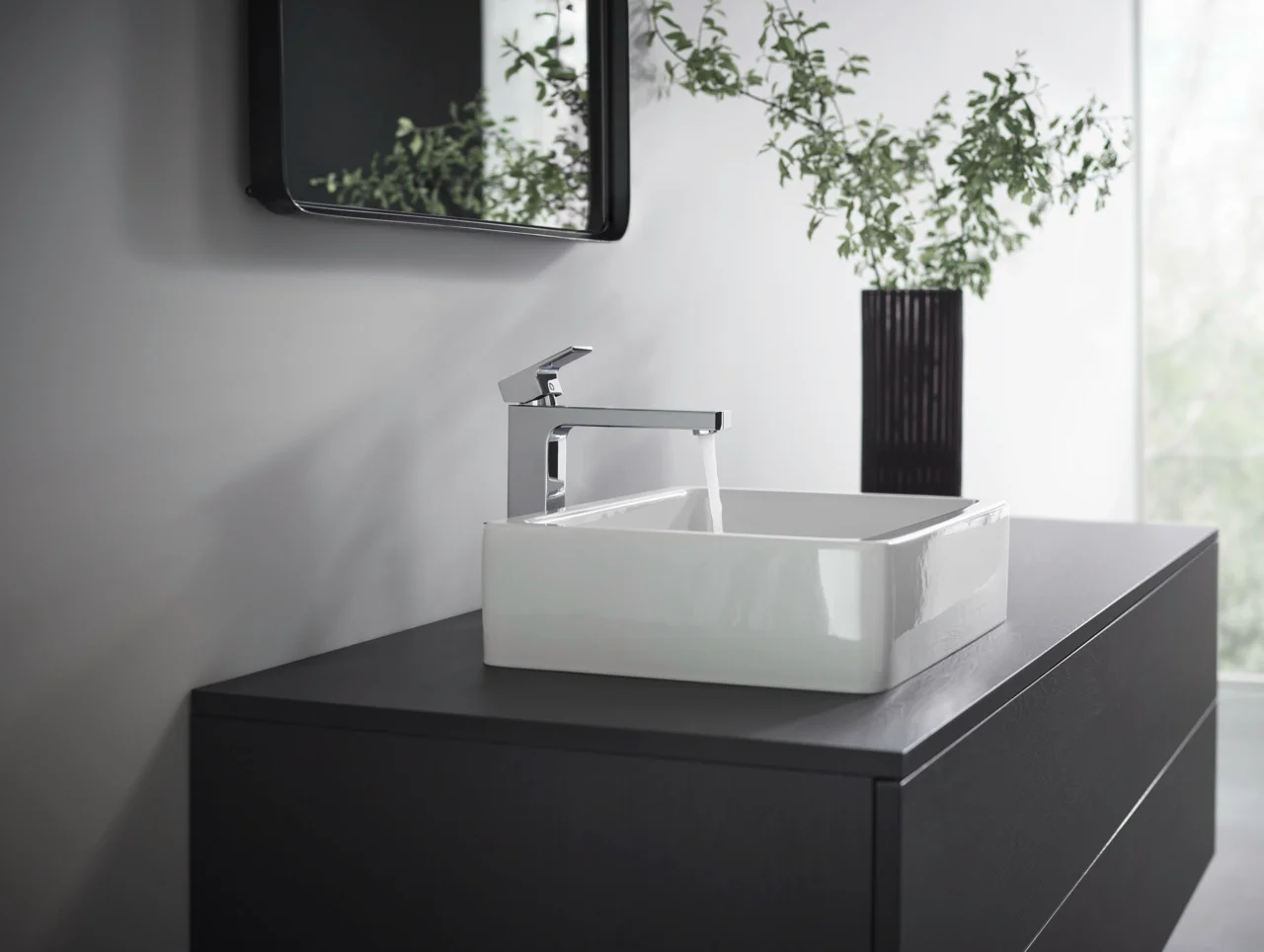 Hansgrohe Vernis Shape Einhebel-Waschtischmischer 190, Chrom, Ausladung 181 mm, Auslaufhöhe 190 mm