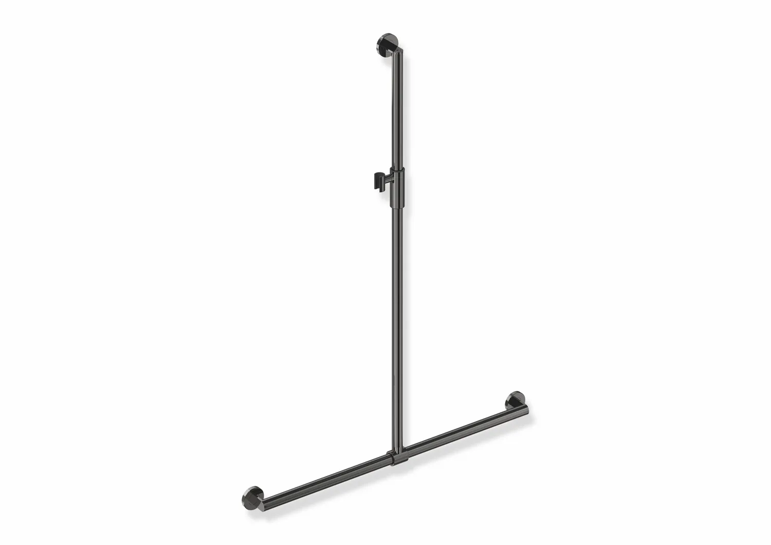 Duschhandlauf mit verschiebbarer Brausehalterstange, Edelstahl, PVD, mit magnetischem Brausehalter, senkrechte Länge 1250 mm, waagerechte Länge 914 mm, D: 32 mm, in Farbe CK (messing glänzend) Duschhandlauf mit verschiebbarer Brausehalterstange, Edelstahl, PVD, mit magnetischem Brausehalter, senkrechte Länge 1250 mm, waagerechte Länge 914 mm, D: 32 mm, in Farbe CK (messing glänzend)