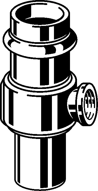 „Sanpress“ T-Stück mit 2 Muffen und Einsteckende 15 mm × 1/4″ × 15 mm „Sanpress“ T-Stück mit 2 Muffen und Einsteckende 15 mm × 1/4″ × 15 mm
