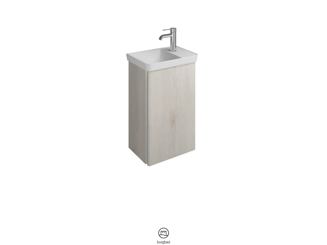 burgbad Waschtischunterschrank „Iveo“ 480 × 730 × 350 mm in Eiche Dekor Cashmere