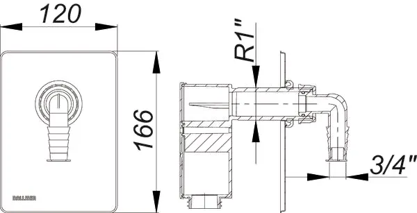 Anschlussset Waschgeräte-Siphon 400 Vario.1 Anschlussset Waschgeräte-Siphon 400 Vario.1