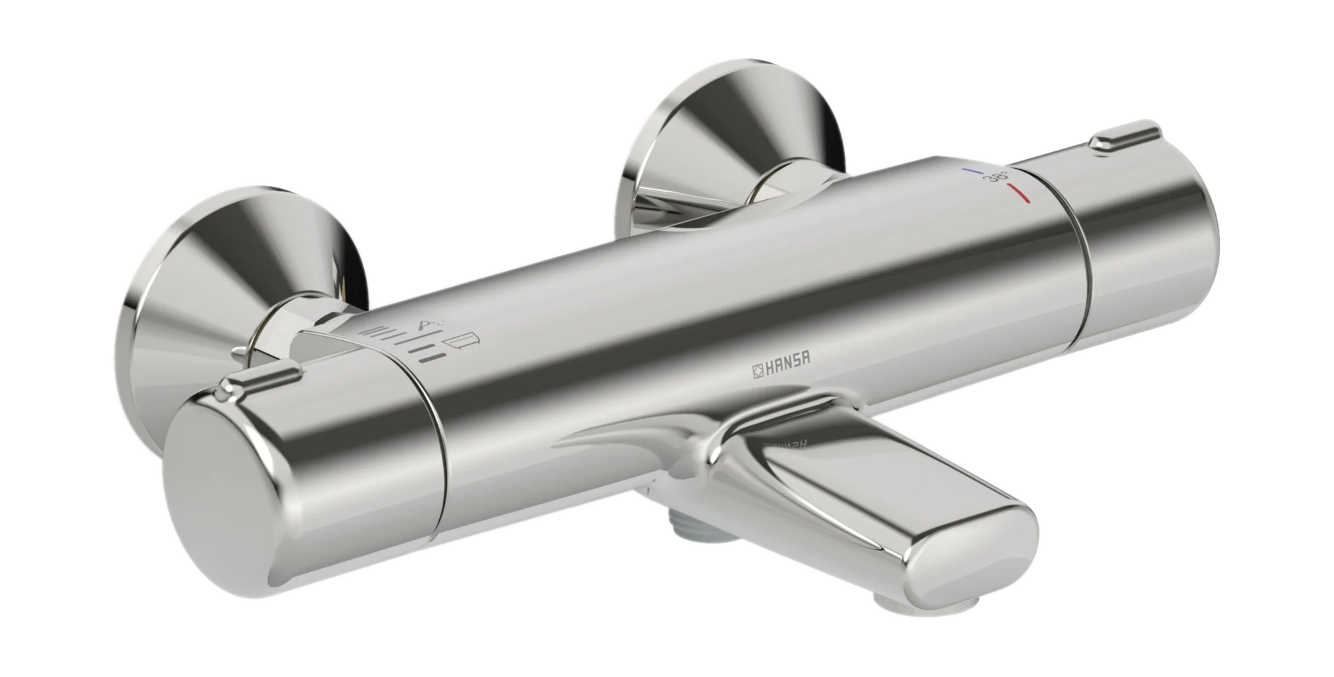 HansaMICRA Wannen- und Brausearmatur Hansamicra 2017 Chrom DN15 Ausladung 159 mm HansaMICRA Wannen- und Brausearmatur Hansamicra 2017 Chrom DN15 Ausladung 159 mm