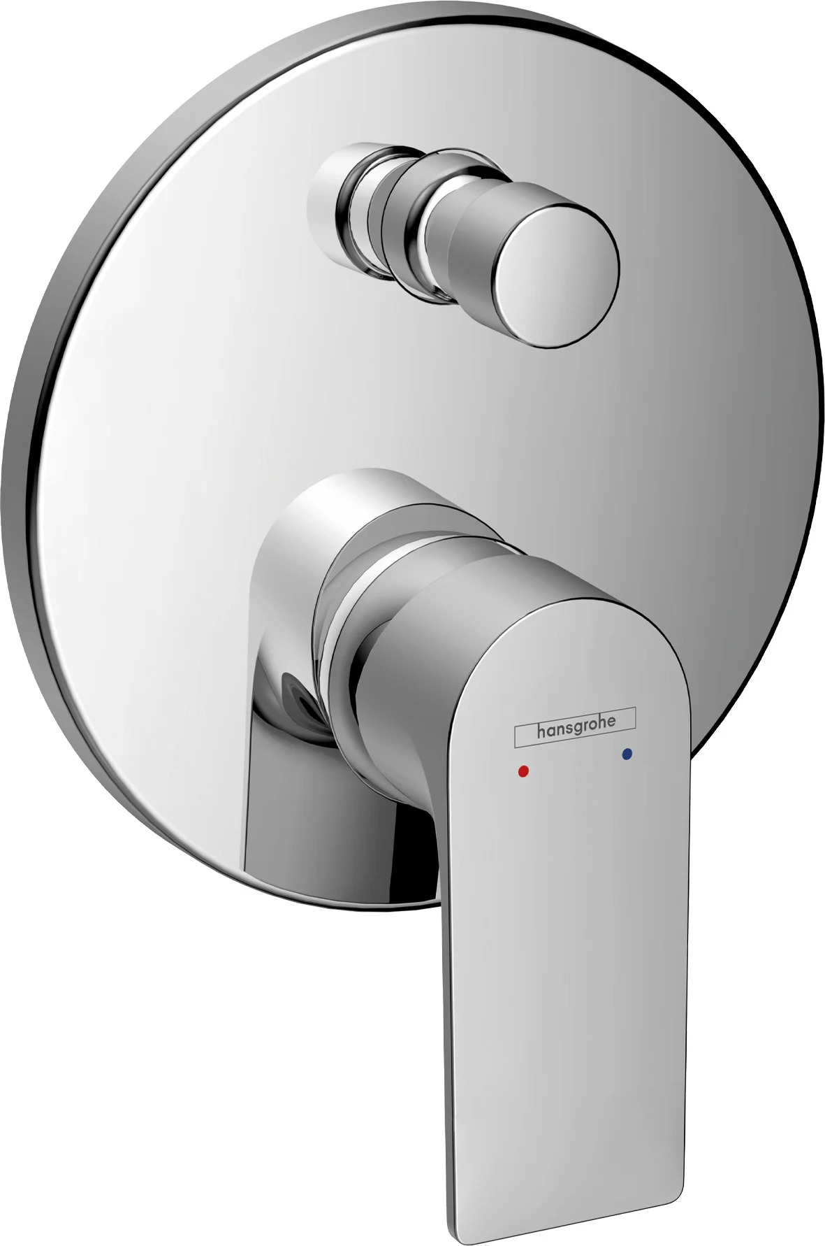 Hansgrohe Rebris E Einhebel-Wannenmischer Unterputz, Chrom, 2 Verbraucher, Keramikmischsystem, einstellbare Temperaturbegrenzung, automatische Rückstellung, Rückflussverhinderer