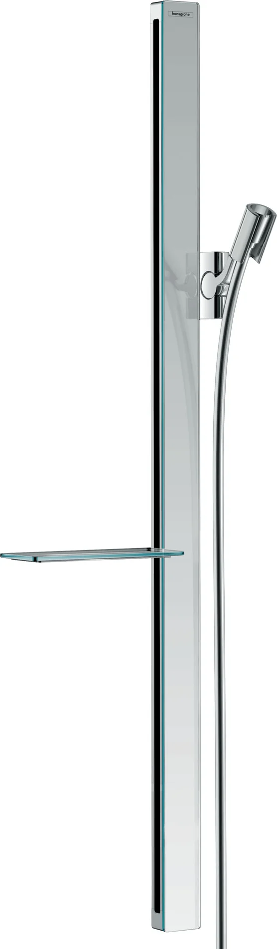 Hansgrohe Unica Brausestange E 90 cm chrom - 945 mm Gesamtlänge, 160 cm Brauseschlauch, stufenlos verstellbare Handbrausehalterung