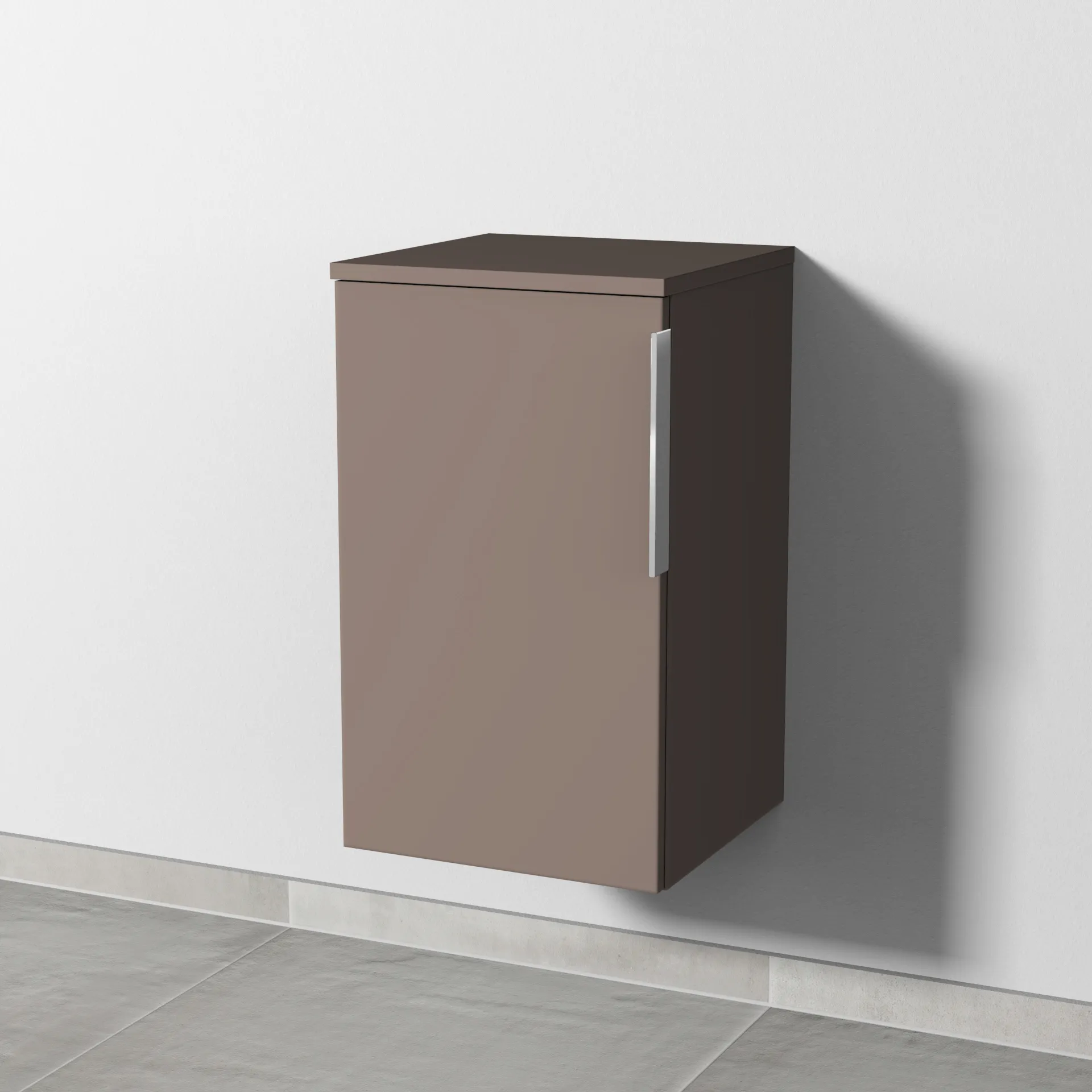 Sanipa Unterschrank „3way“ 350 × 580 × 345 mm in Taupe (matt), Anschlag links