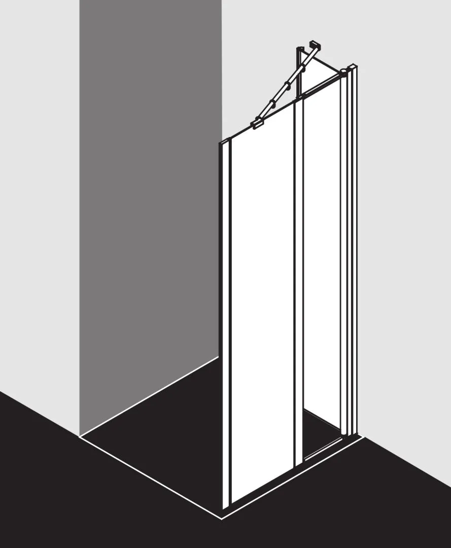 Kermi Duschdesign IBIZA 2000 Seitenwand geteilt beweglich, H 1750 mm, SW 680-710 mm, Silber Mattglanz Kermi Duschdesign IBIZA 2000 Seitenwand geteilt beweglich, H 1750 mm, SW 680-710 mm, Silber Mattglanz