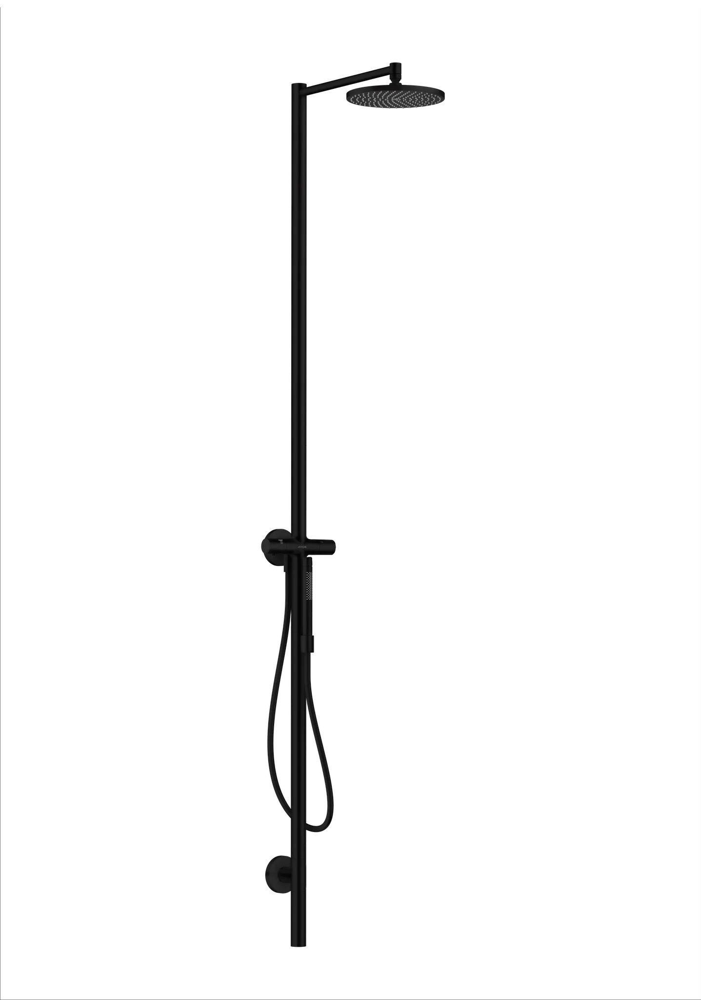 Hansgrohe AXOR Starck Nature Duschsäule mit Kopfbrause 240 1jet, Mattschwarz Hansgrohe AXOR Starck Nature Duschsäule mit Kopfbrause 240 1jet, Mattschwarz