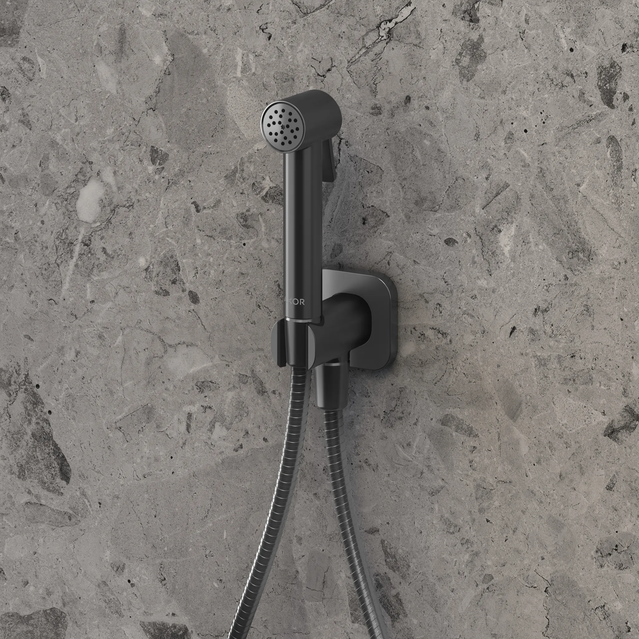 Handbrause „Axor Bidette Showers“ 0 l/min in Polished Black Chrome