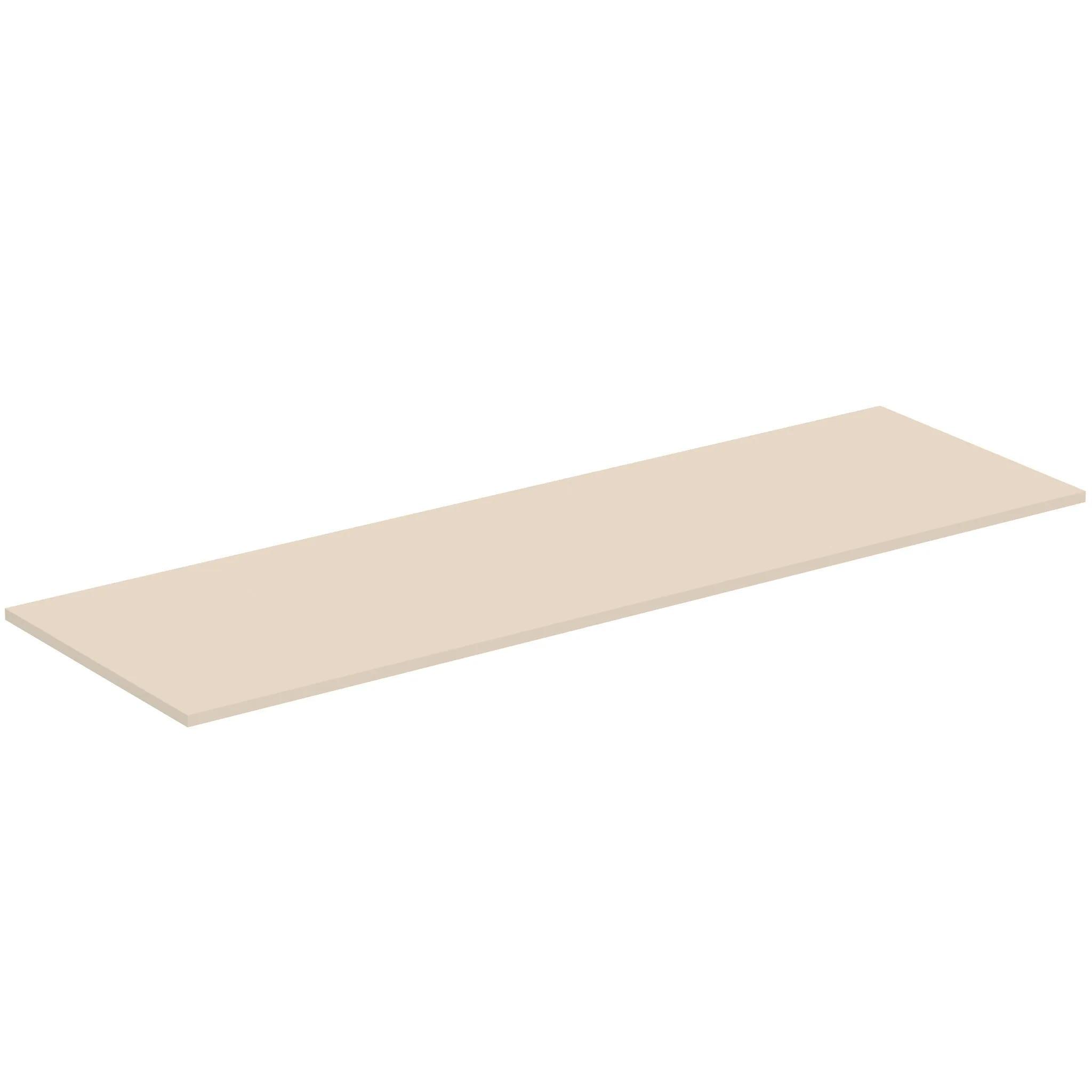 Waschtischplatte i.life B ohne Ausschnitt 1604x506x18mm Weiß matt