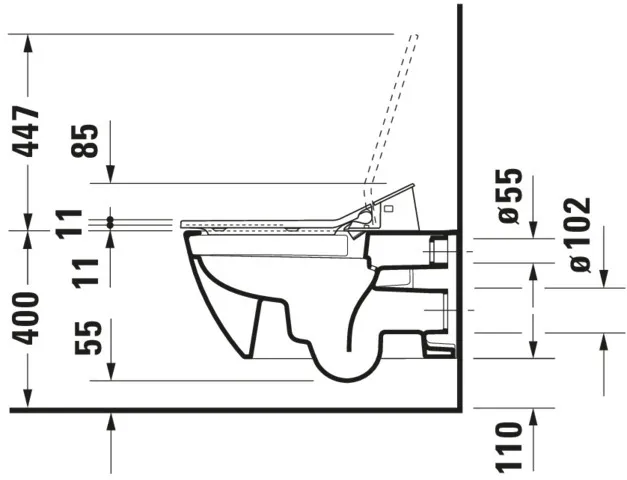 Duravit WC-Sitz mit Unterdusche (elektrisch) „SensoWash® Slim“