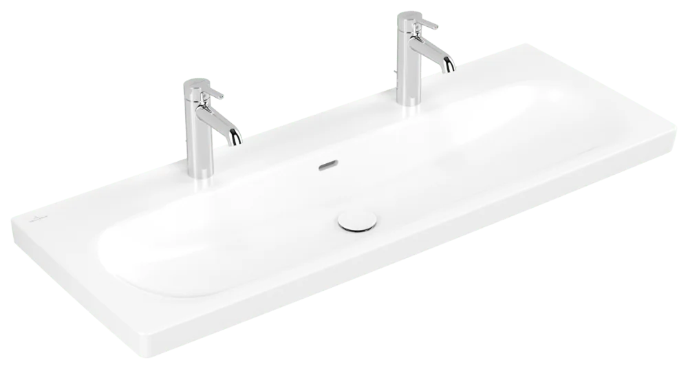 Villeroy & Boch Skyla Schrank-Doppelwaschtisch 1200x460mm Rechteck TitanCeram