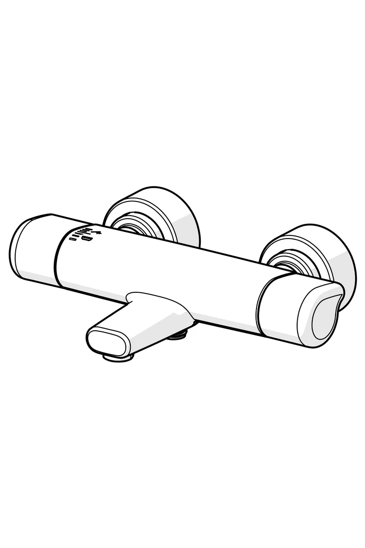 HansaCARE Wannen- und Brausearmatur HansaCARE 0871 Ausladung 168 mm Chrom HansaCARE Wannen- und Brausearmatur HansaCARE 0871 Ausladung 168 mm Chrom