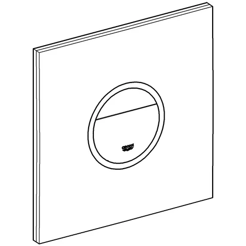 WC-Betätigung Veris Light 38915, mit LED in blau, rot, gelb, weiß, velvet black WC-Betätigung Veris Light 38915, mit LED in blau, rot, gelb, weiß, velvet black