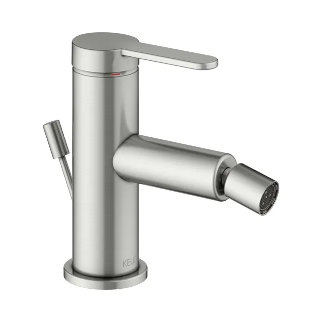 KEUCO IXMO Einhebel-Bidetmischer IXMO Flat mit Zugstangen-Ablaufgarnitur IXMO Flat, Rosette rund Edelstahl-finish KEUCO IXMO Einhebel-Bidetmischer IXMO Flat mit Zugstangen-Ablaufgarnitur IXMO Flat, Rosette rund Edelstahl-finish