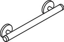 HEWI Haltegriff „System 800K“ in Umbra HEWI Haltegriff „System 800K“ in Umbra