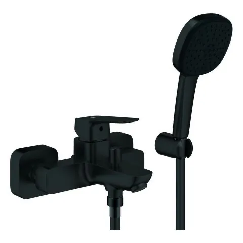 Wannenarmatur „Cubeo“ Ausladung 167 mm in matt black Wannenarmatur „Cubeo“ Ausladung 167 mm in matt black