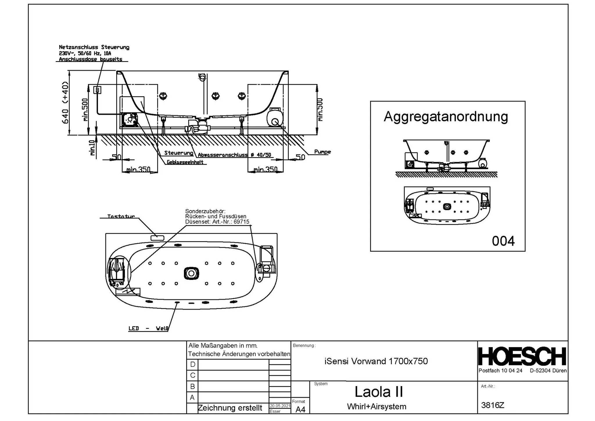 Hoesch Whirlwanne „iSensi“ mit Whirlsystem „Laola II“ vorwand halbkreis 170 × 75 cm in Weiß Hoesch Whirlwanne „iSensi“ mit Whirlsystem „Laola II“ vorwand halbkreis 170 × 75 cm in Weiß